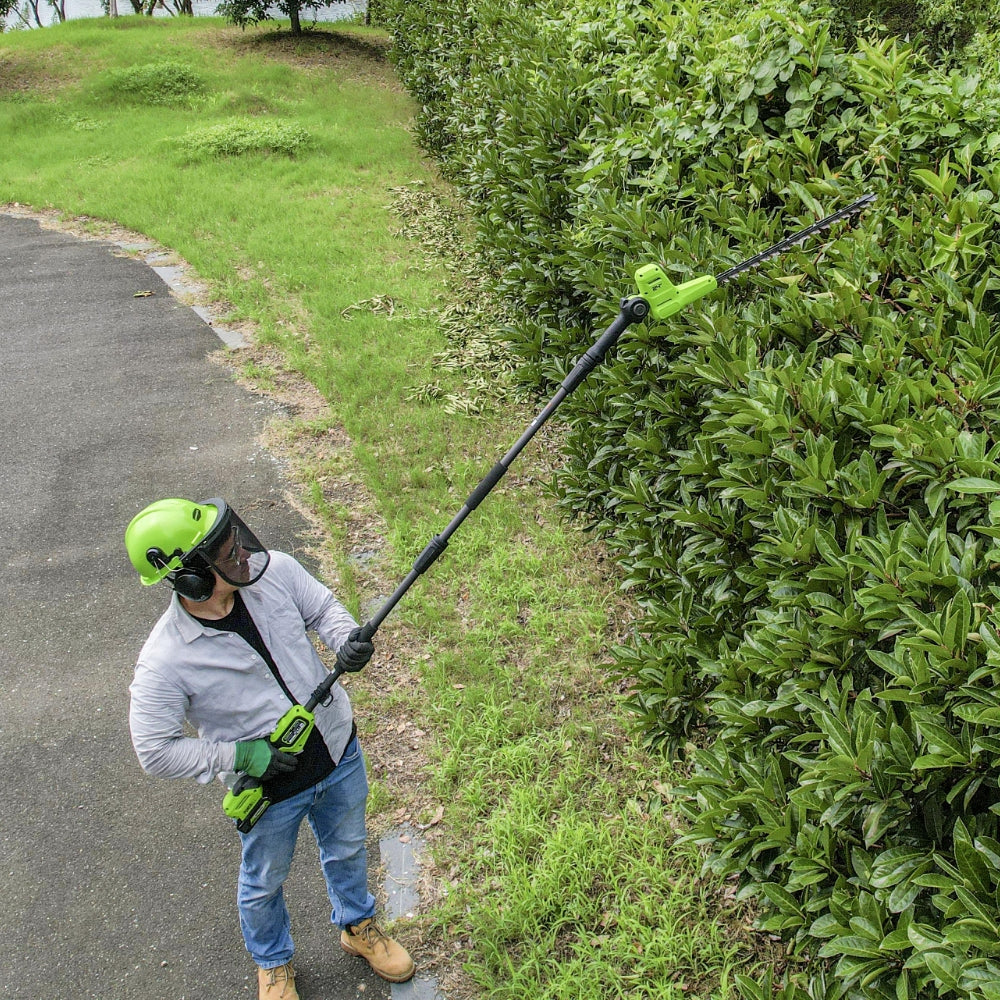 POWERALL 24V teleskopické nůžky na živý plot 51cm Gen. II - baterie 2Ah