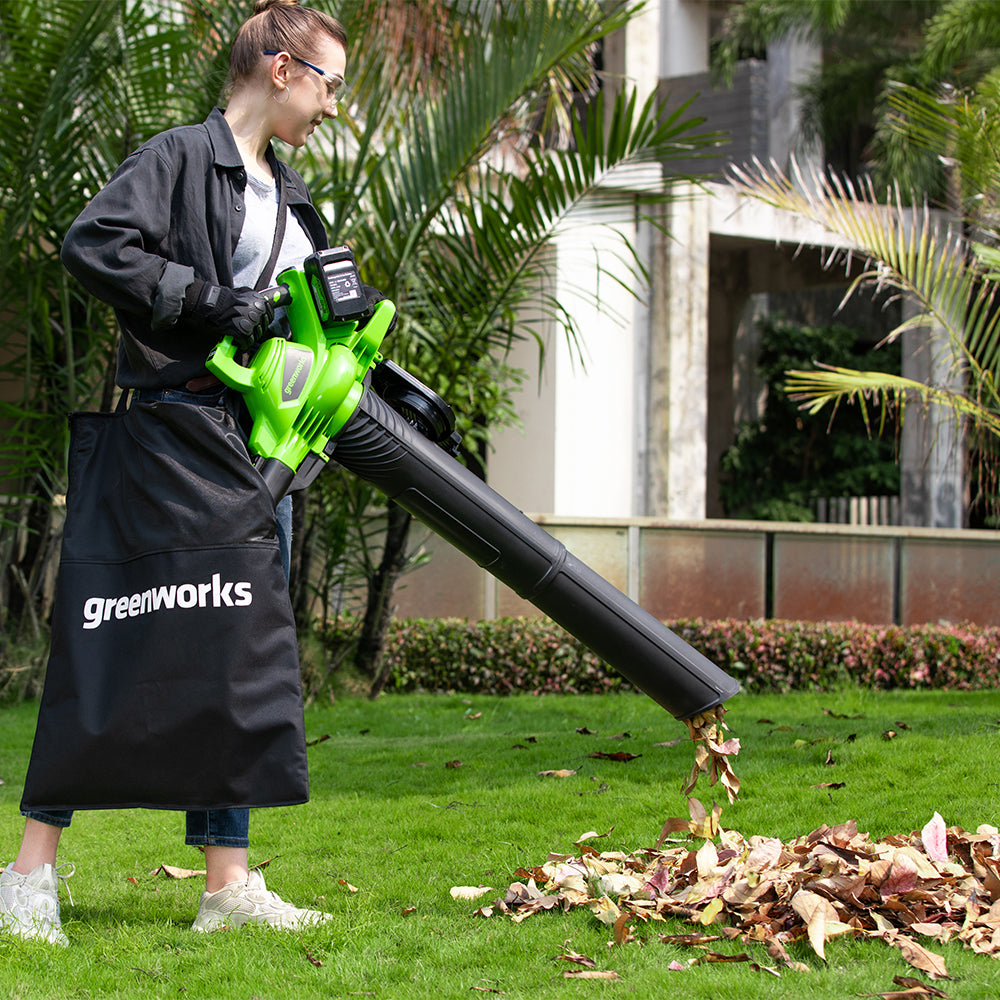 POWERALL 48V (24V x 2) Leaf Blower / Leaf Vacuum 322 km/h - tool only