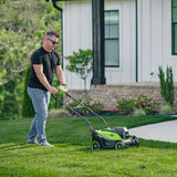 POWERALL 48V (24V x 2) sekačka na trávu 36cm - 2x baterie 4Ah