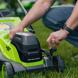 POWERALL 48V (24V x 2) sekačka na trávu 36cm - 2x baterie 4Ah