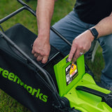 POWERALL 48V (24V x 2) sekačka na trávu 36cm - 2x baterie 4Ah
