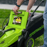 POWERALL 48V (24V x 2) sekačka na trávu 36cm - 2x baterie 4Ah