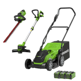 Sekačka na trávu 40V 35cm + strunová sekačka 33cm + plotostřih 61cm, sada