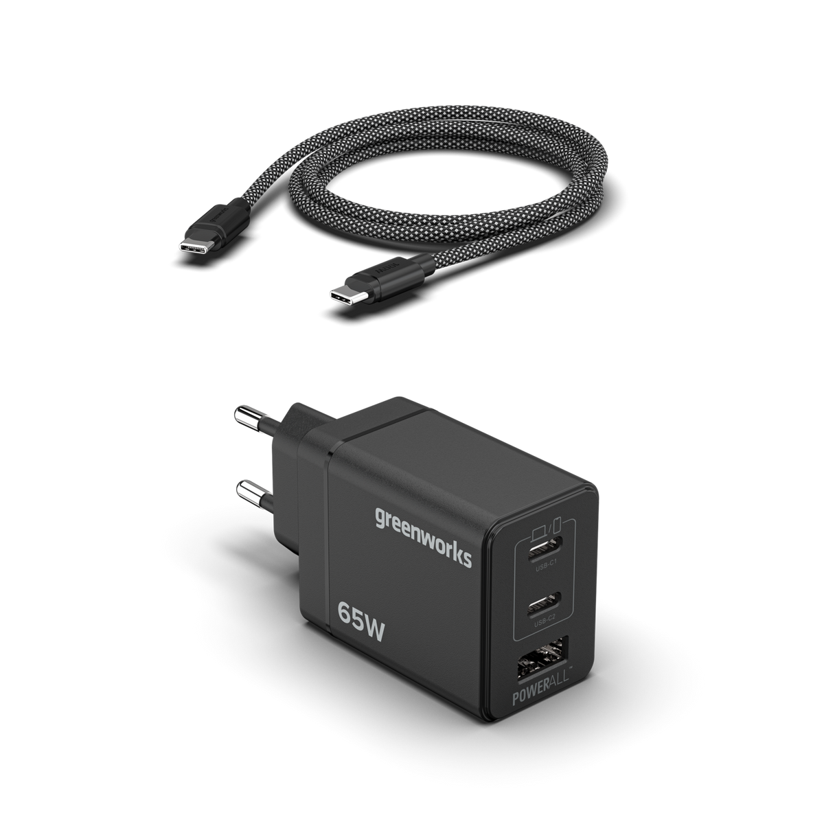 Nabíječka POWERALL 24V 65W USB-C + kabel USB-C 100W