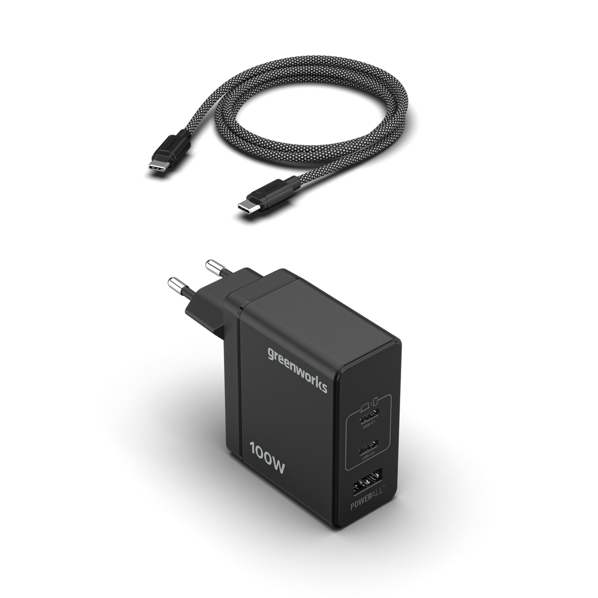Nabíječka POWERALL 24V 100W USB-C + kabel USB-C 100W