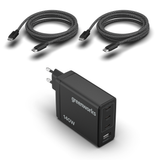 Nabíječka POWERALL 24V 140W USB-C + 2x kabel USB-C 140W
