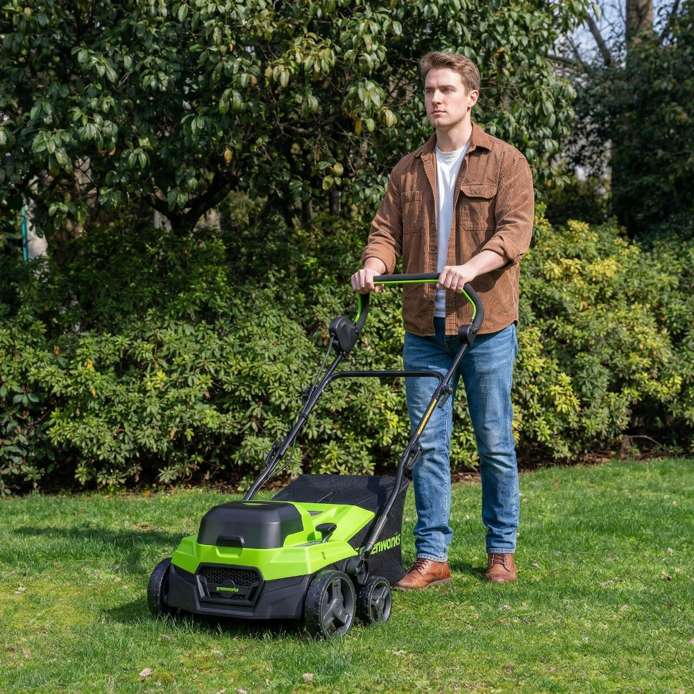 POWERALL 48V (24V × 2) vertikutátor / provzdušňovač 2 v 1, 38cm - pouze nářadí