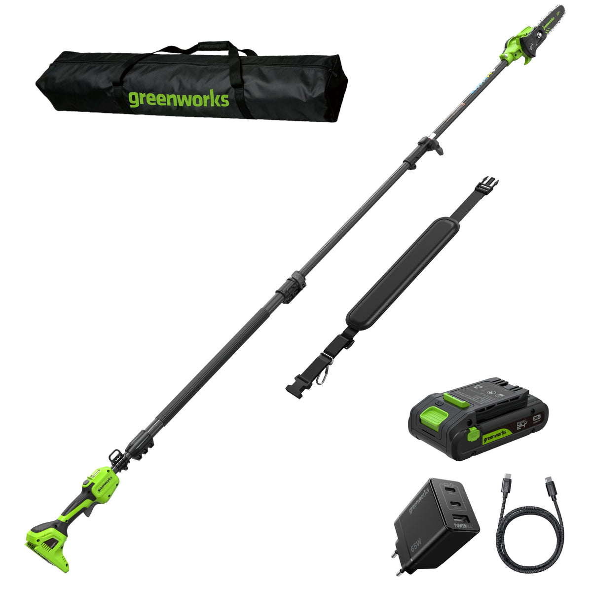 POWERALL 24V teleskopická vyvětvovací pila 20 cm - baterie 3 Ah