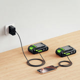 2x vysoce výkonná baterie POWERALL 24V USB-C 4Ah