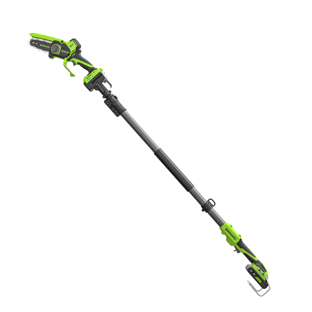 POWERALL 24V mini řetězová pila 10 cm Gen. II s prodlužovací tyčí - baterie 2 Ah
