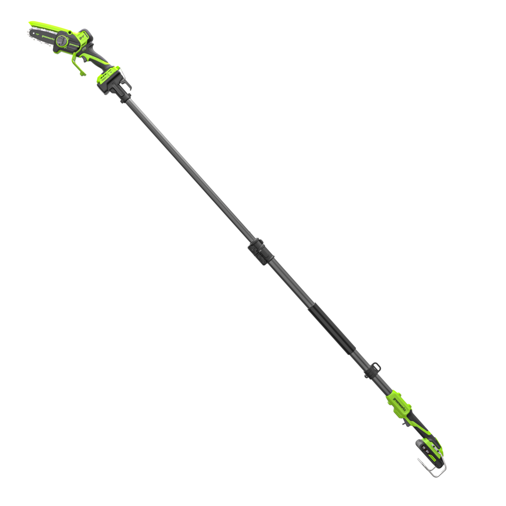 POWERALL 24V mini řetězová pila 10 cm Gen. II s prodlužovací tyčí - baterie 2 Ah