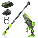 POWERALL 24V mini řetězová pila 10 cm Gen. II s prodlužovací tyčí - baterie 2 Ah