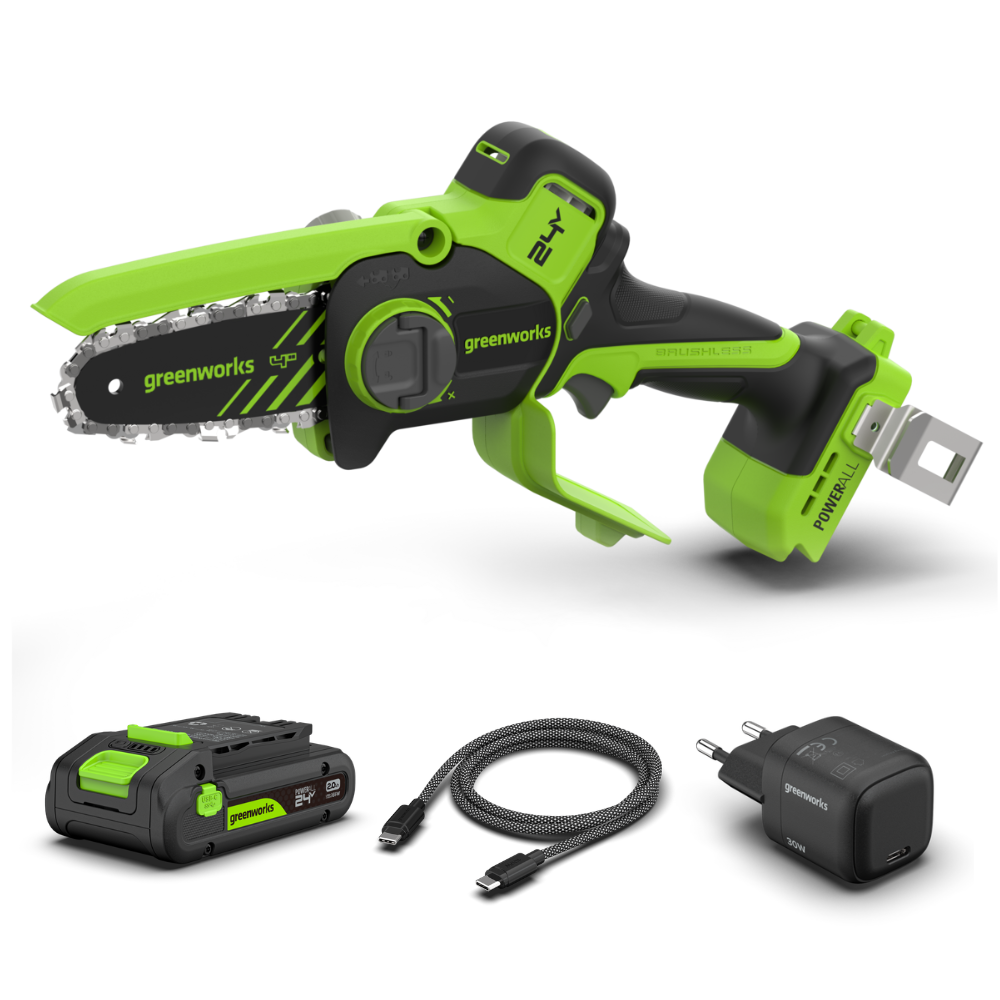 Mini řetězová pila POWERALL 24V 10cm Gen. II - baterie 2Ah