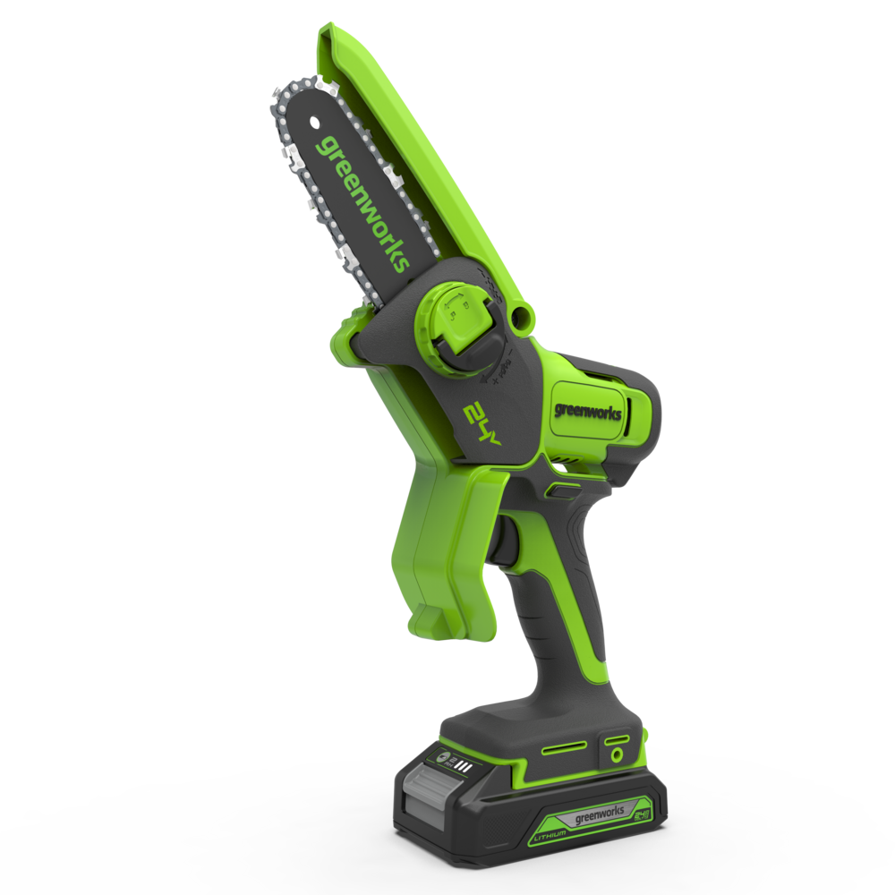Mini řetězová pila POWERALL 24 V, 10 cm - baterie 2 Ah