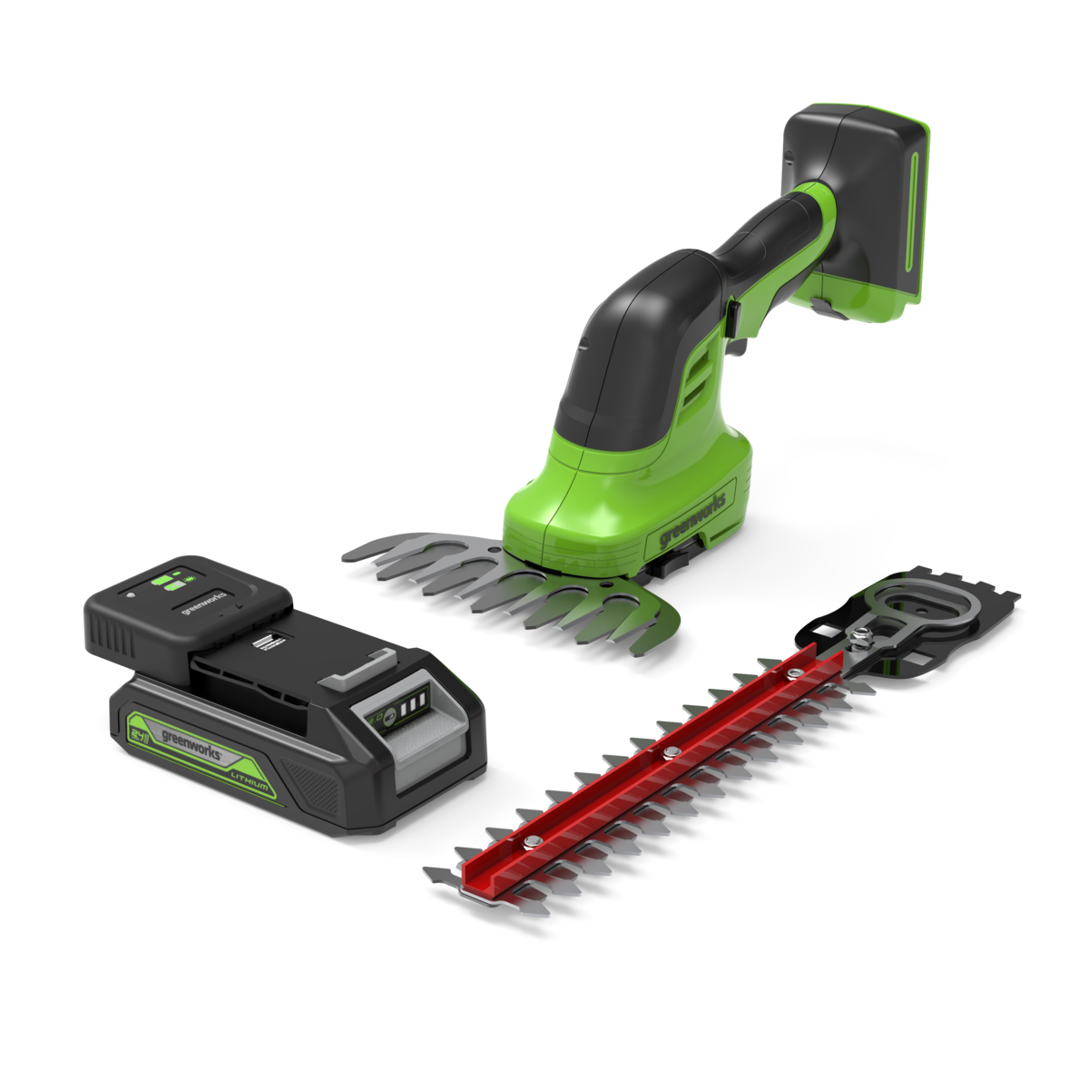 Nůžky na keře POWERALL 24 V 2 v 1 - baterie 2 Ah