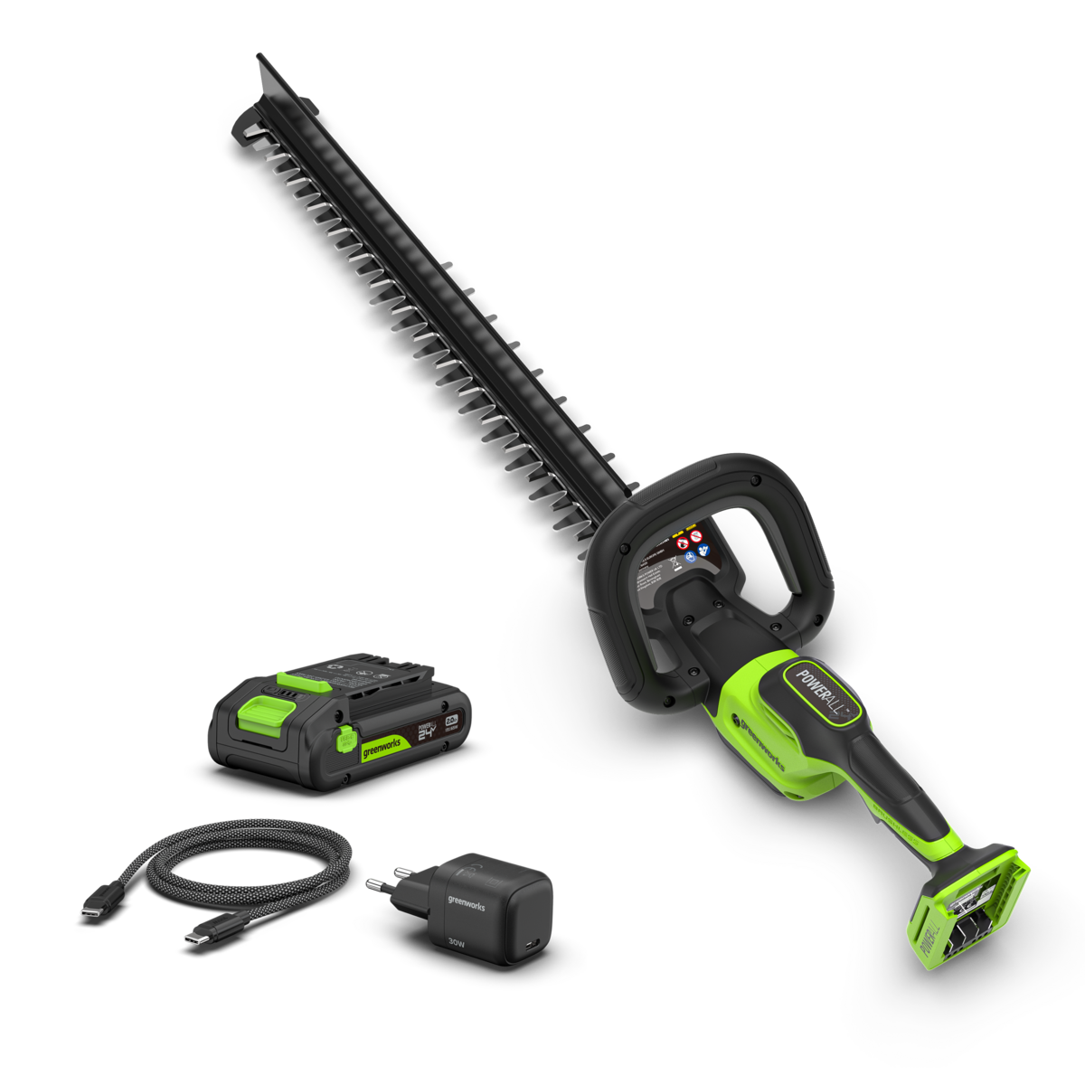 Nůžky na živý plot POWERALL 24V 61cm Gen. II - baterie 2Ah
