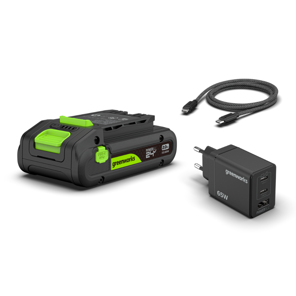 Startovací sada POWERALL 24V baterie USB-C 2Ah + nabíječka 65W